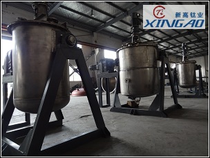 鈦翻轉(zhuǎn)反應(yīng)釜，制造好驗收結(jié)束！