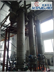 純鈦三效蒸發(fā)裝置3套！制造好驗收結(jié)束！